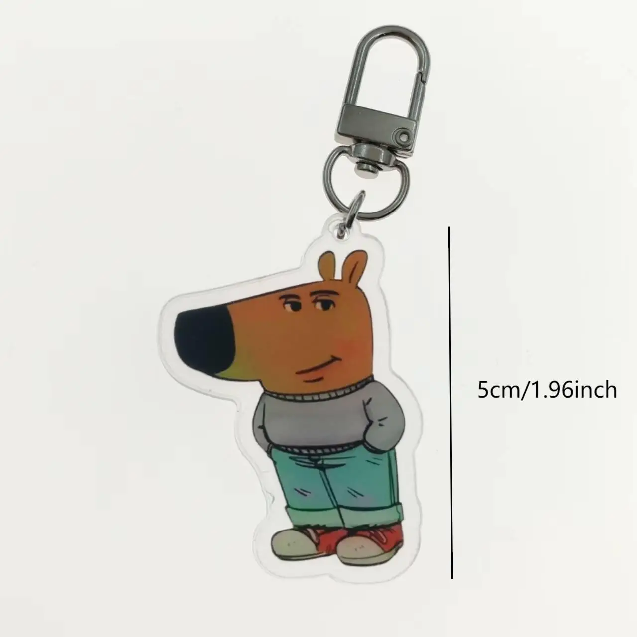 Cute Little Dog Chill Guy Keychains Gift For Friend Chill Dog Fun Pendant