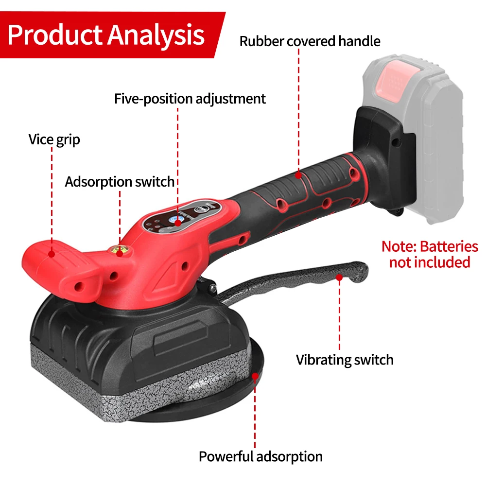 Tile Vibration Leveling Machine Tile Installation Tool 5 Speed Tile Installation Tool Leveller Tiling Machine for Makita Battery