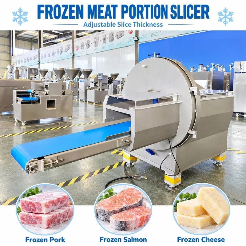 Meat Portioning Machine Commercial Advanced Design Full Automatic Electric Cutter for Chicken Meat Cutting Customized