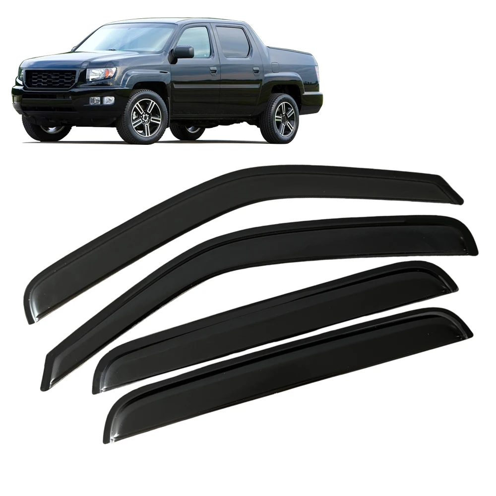 

Оконный козырек для Honda RIDGELINE 2006, 2007, 2008, 2009, 2010, 2011, 2012, 2013, 2014, ветрозащитные дефлекторы, защита от дождя, дверной козырек, вентиляционные шторы
