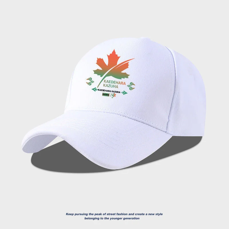 Gorra de béisbol Genshin Impact Kaedehara Kazuha Maple Leaf para hombre y mujer, gorra de béisbol deportiva al aire libre, Hip Hop, Snapback