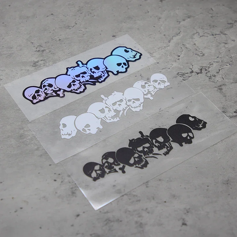 1PC "Skull Chain" Sticker Set for Car Motorcycle Styling Decoration Dark Style - Themed Decal Accessory