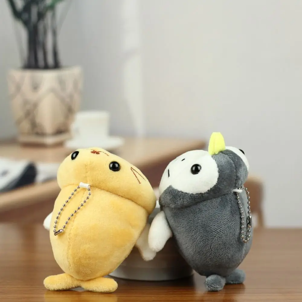 

PP Cotton Seal Doll Pendant Dress Up Fluffy Plush Cosplay Seal Keychain Soft Collection Sea Lion Key Chain Children Girl