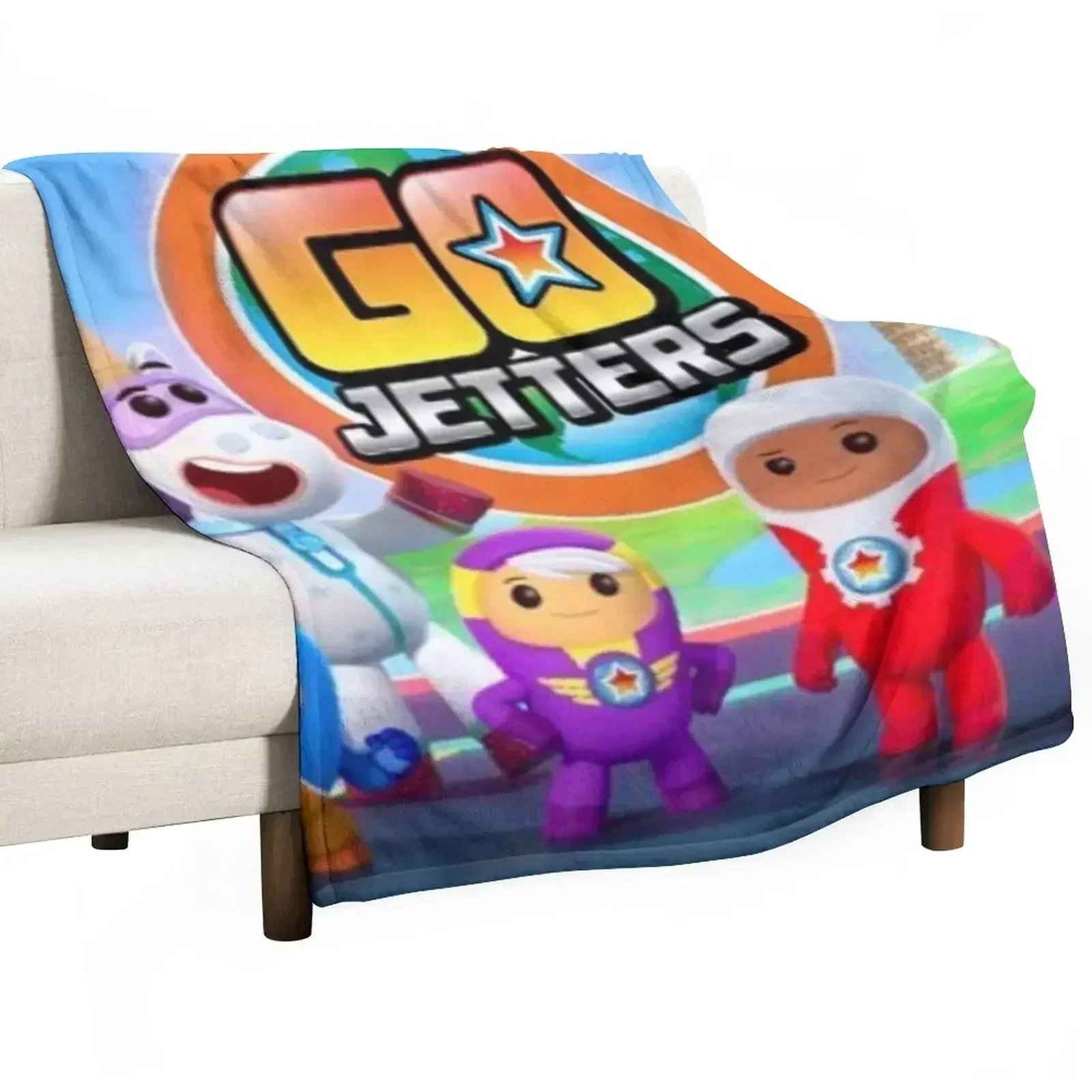 Go Jetters Design Throw Blanket Loose Tourist Custom Beach Blankets