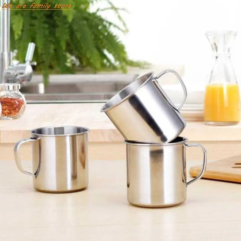 1/3/6pc caneca de viagem de aço inoxidável caneca de viagem cerveja uísque café alça de chá copo cozinha copos de macarrão bar ferramentas de beber acessório