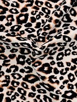 5PCS Leopard & Neutral Solid V-Waist Thongs, No Show Seamless Ultra Soft Breathable Basic Everyday Women Underwear - Image 6