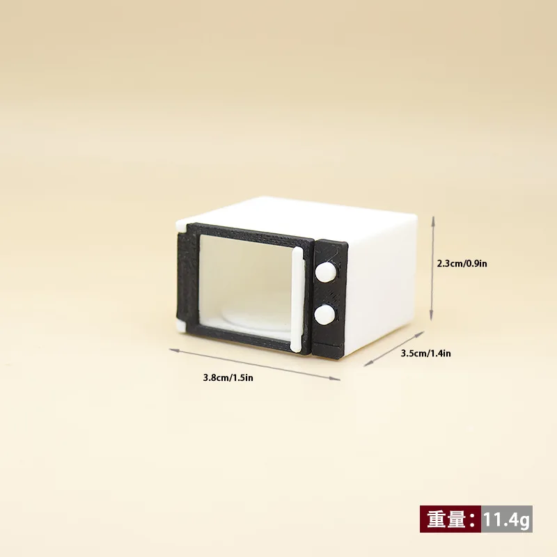 Mini Microwave Oven Model Miniature Kitchen Appliance Microwave Home Scene Accessory Decoration Desktop Ornament Model