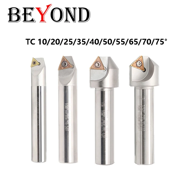 

BEYOND TCMT Chamfered Tool Holder TC10 TC20 TC25 TC35 TC40 TC50 TC55 TC70 TC65 TC75 Degree CNC Lathe Cutter Chamfer TCMT16T304