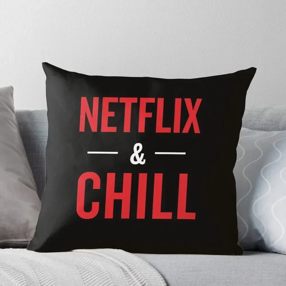 

Netflix and Chill Throw Pillow sleeping pillows New year Christmas Covers For Cushions Christmas s Covers pillow
