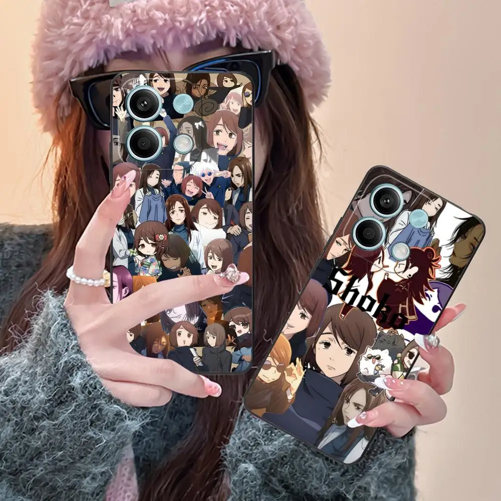 

Чехол для телефона Jujutsu Kaisen Shoko Leiri для POCO F6 F5 F4 F3 F2 Pro GT C40, защитный чехол с цветным принтом, роскошный чехол для мобильных телефонов