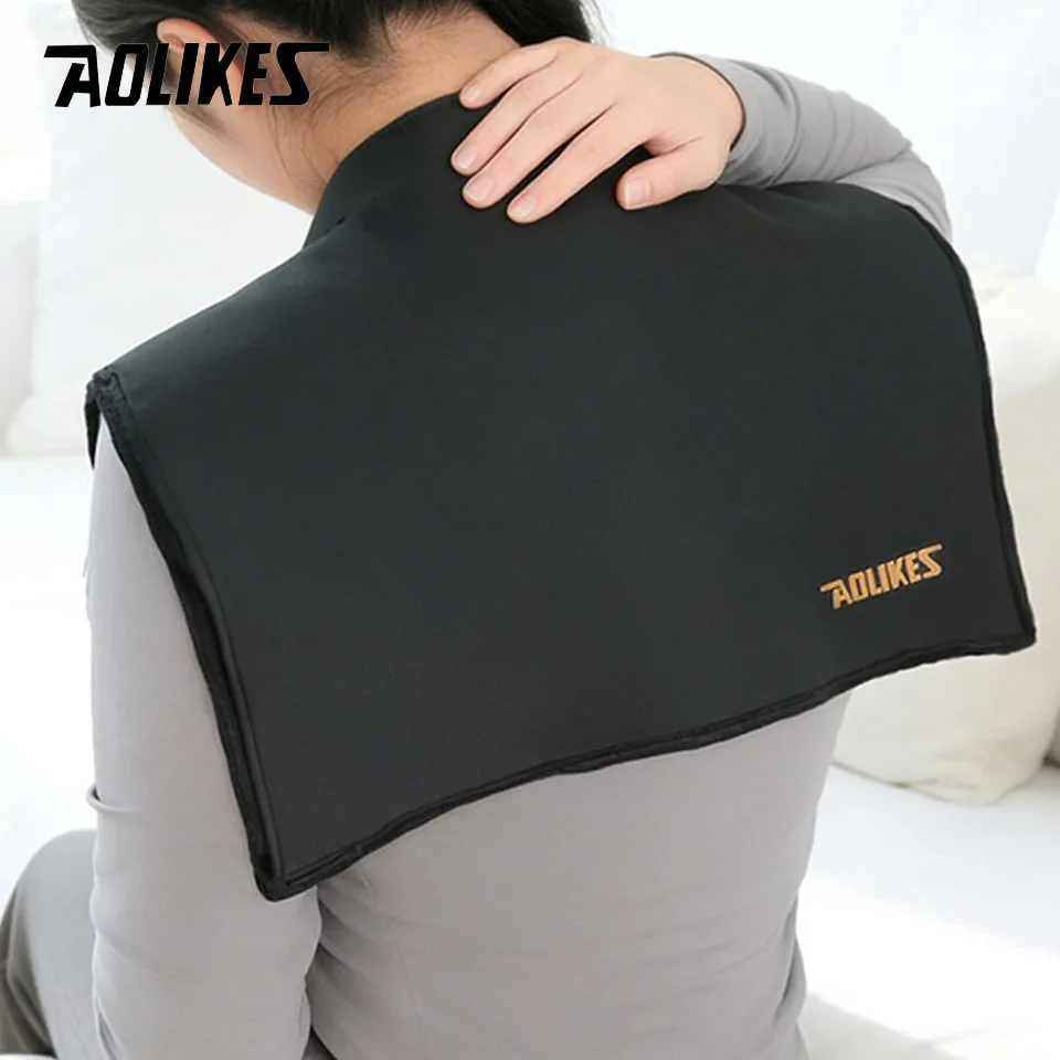 AOLIKES 30x42cm Extra Large Reusable Gel Ice Pack for Hot and Cold Therapy |Soft Flexible Cooling Pad for Back Hip Leg Injuries