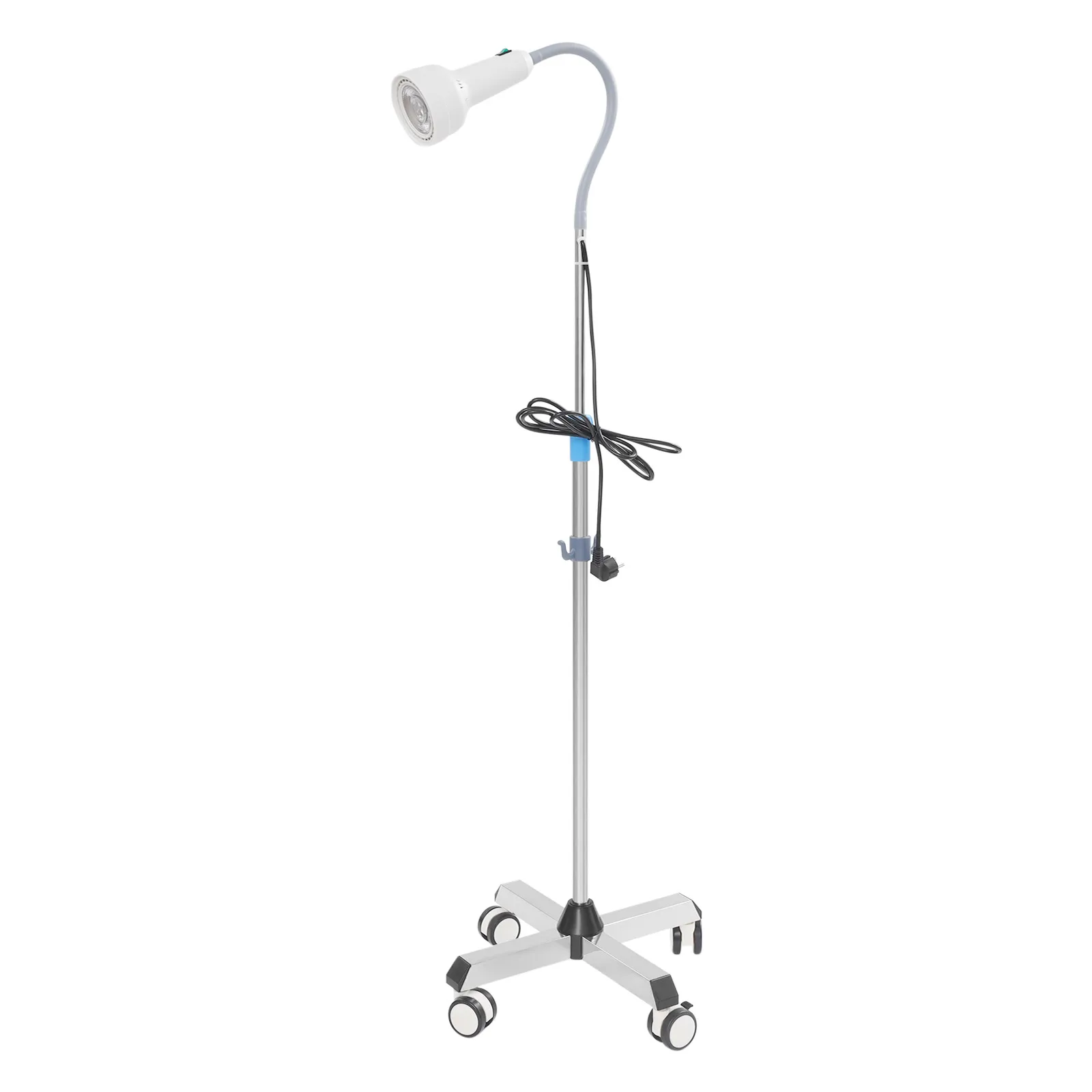 Lampada LED per Esame Dentale 30W 65000 LUX 360 ° Lampada Operatoria Flessibile per Uso Ospedaliero, Altezza Regolabile per Attrezzature da Laboratorio