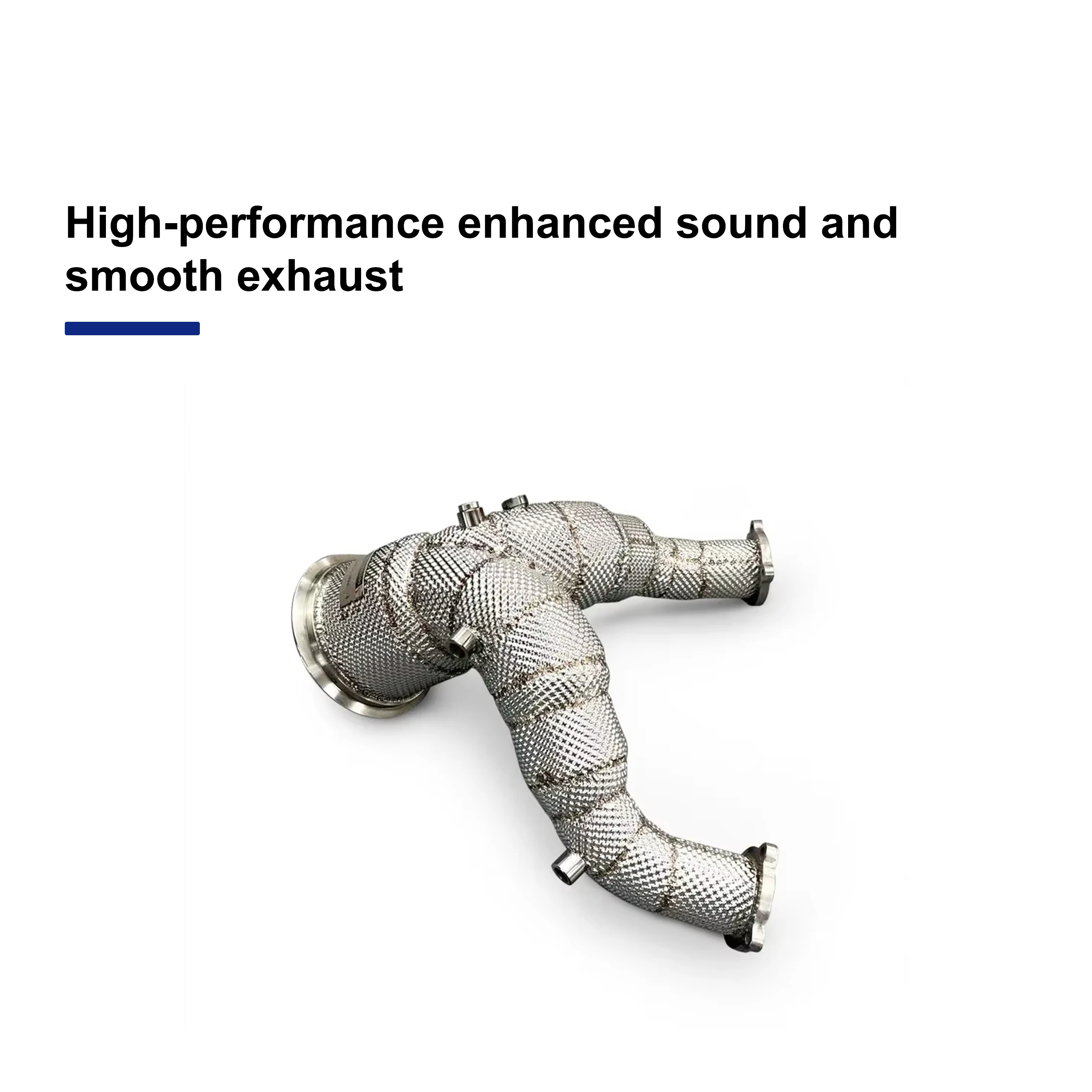 ACE für Audi SQ5 B9 3.0T Downpipe mit Hitzeschild, Leistungsstarkes Freifluss-Auspuffrohr aus SUS304 - Auto-Zubehör – Detail 8