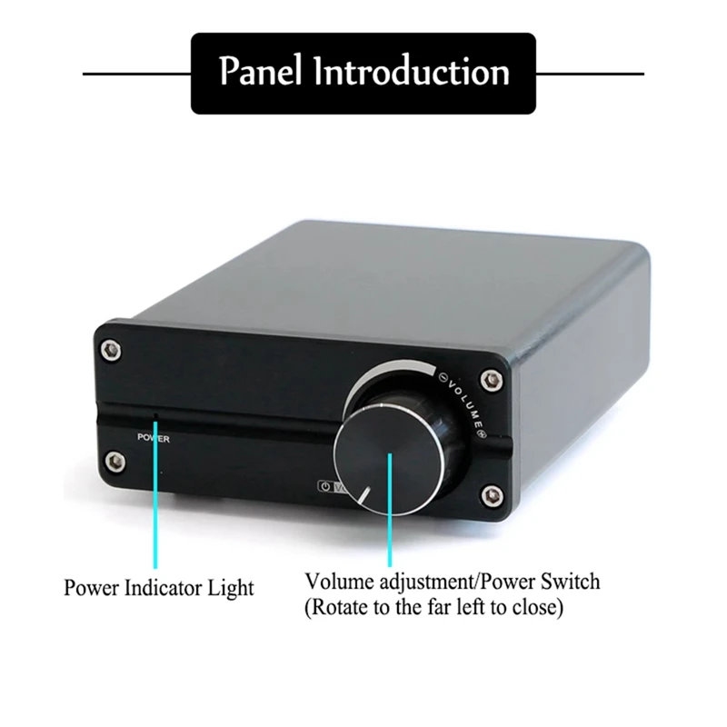 Amplificateur de puissance numérique pour système audio et stéréo domestique, canal de son unique, classe D, caisson de basses, 100W, D100, TPA3116