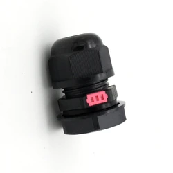Black White 10Pcs Plastic Air Joint Cable Gland Size M12 M16 M20 Breathable Membrane Type Electrical Wire Connector