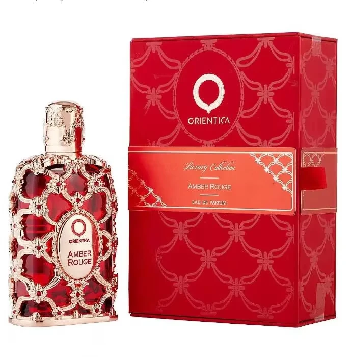 Orientica Glass Bottle Royal Amber Rouge Oud Saffron 80ML Men Women Eau De spray Neutral Rose Cologne long lasting smell