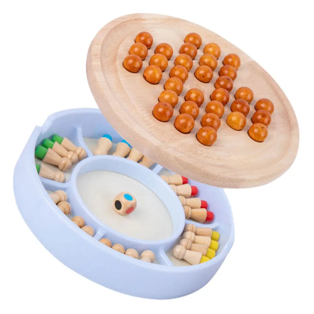 

Набор развивающих деревянных шахмат-головоломок для всей семьи: игра для родителей и детей, настольная игра для вечеринок, логическая игрушка для развития мышления