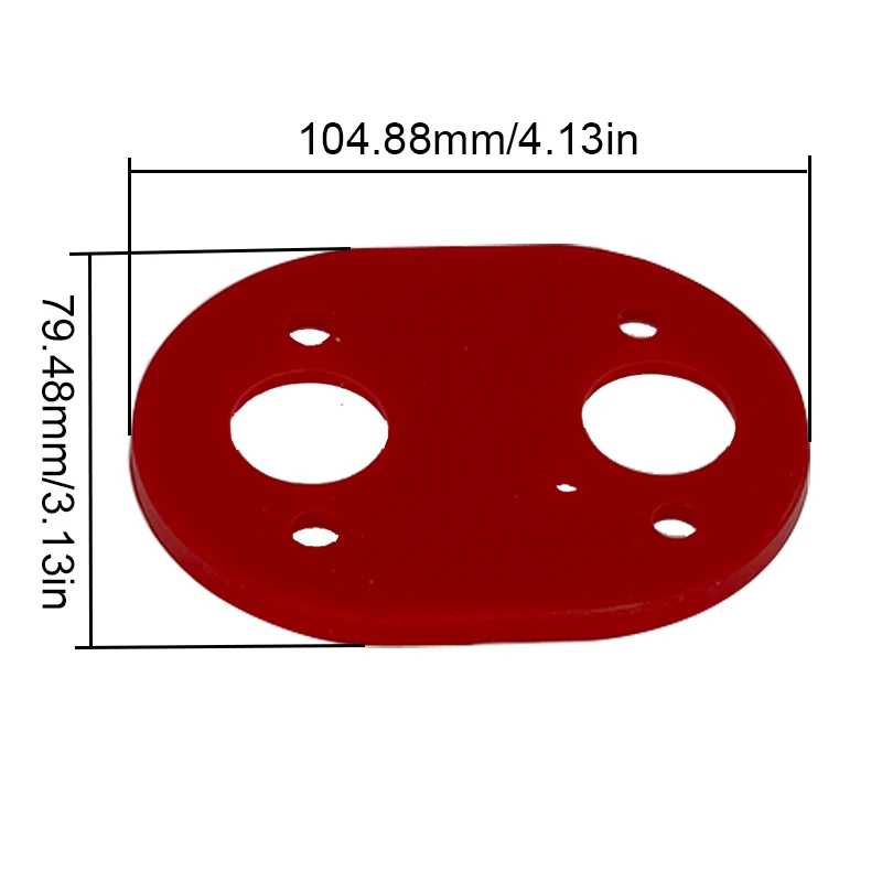 1/2/4/6/10X Diesel Parking Heater Sealing Gasket Base Rubber Pad For Eberspacher Airtronic D2 D4 Webasto Air Top 2000 Black/Red