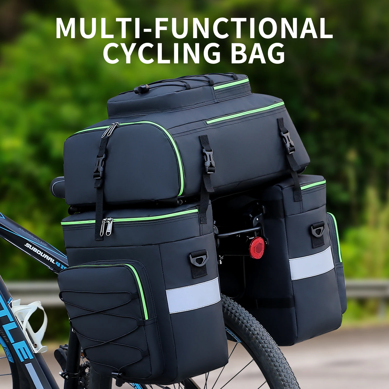 

3in1 Mutifunctional Bike bag Bicycle Shoulder Bag Bike Saddle Bag Long Cycle Accessory Cycling MTB Luggage Waterproof bag