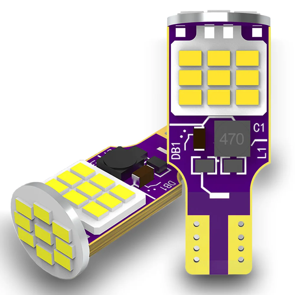 

T15 LED Canbus W16W 12V Luces Автомобильные лампы без ошибок для BMW E46 Bassat B6 Автомобильные аксессуары Реверс 912 921 902 922 6000K Белый