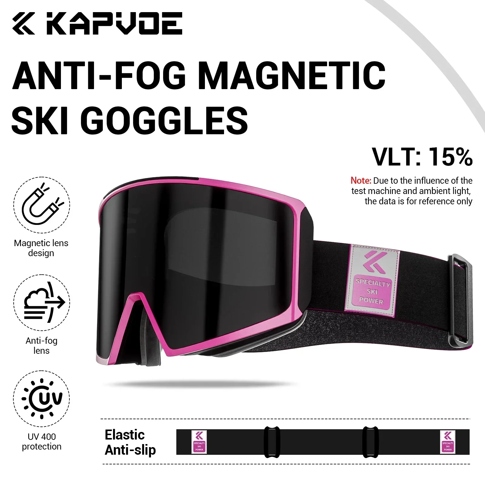 KAPVOE 2025 アウトドア調光スキーゴーグル メンズ スノーボードグラス