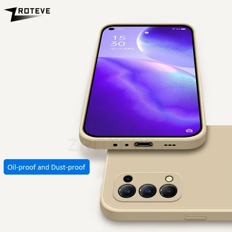 Reno6 Pro Case ZROTEVE Silky Liquid Silicone Soft Cover For Oppo Reno 6 5 Z 5Z 4Z 4 Pro Reno5 Reno4 Reno4Z Reno5Z Phone Cases