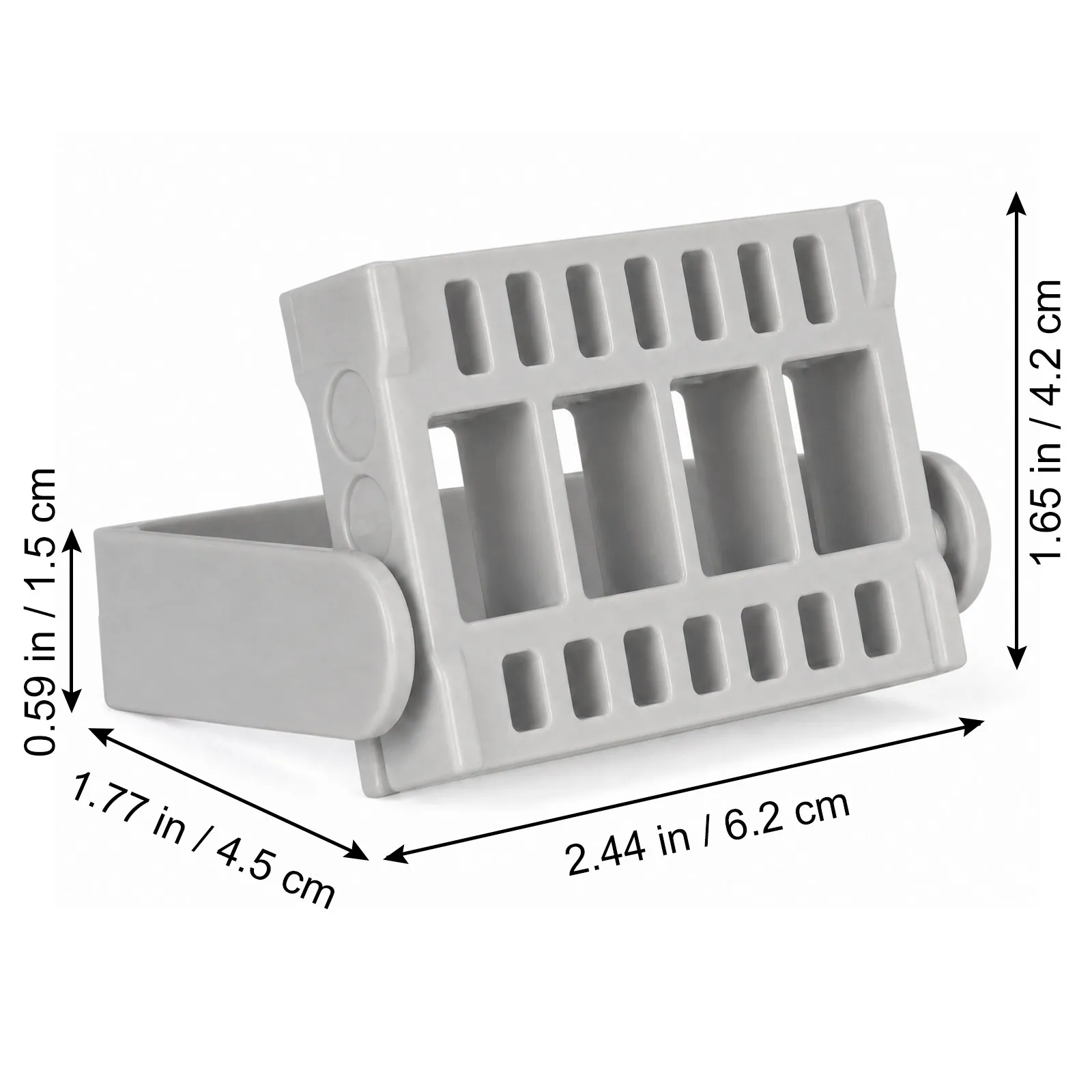 16 Insertion Holes Nail Grinding Tool Storage Box Premium Material Manicure Grinding Head Organizer for Home Salon Use Compact