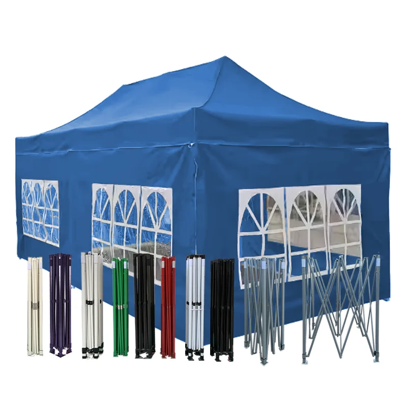 10x20FT Customized Event Awning Pop up Tent Large PVC Waterproof Folding Outdoor With Walls and Window