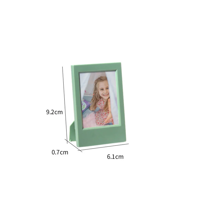 Mini Photo Frame Photocard Holder Desktop Photo Frame Stand Scrapbook Decorative Desktop Decor