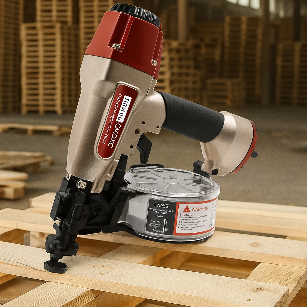

CN50G Construction Coil Nailer Manufacture For Wooden Box Coil Roof Air Nail Gun The Inner Board And Plasterboar
