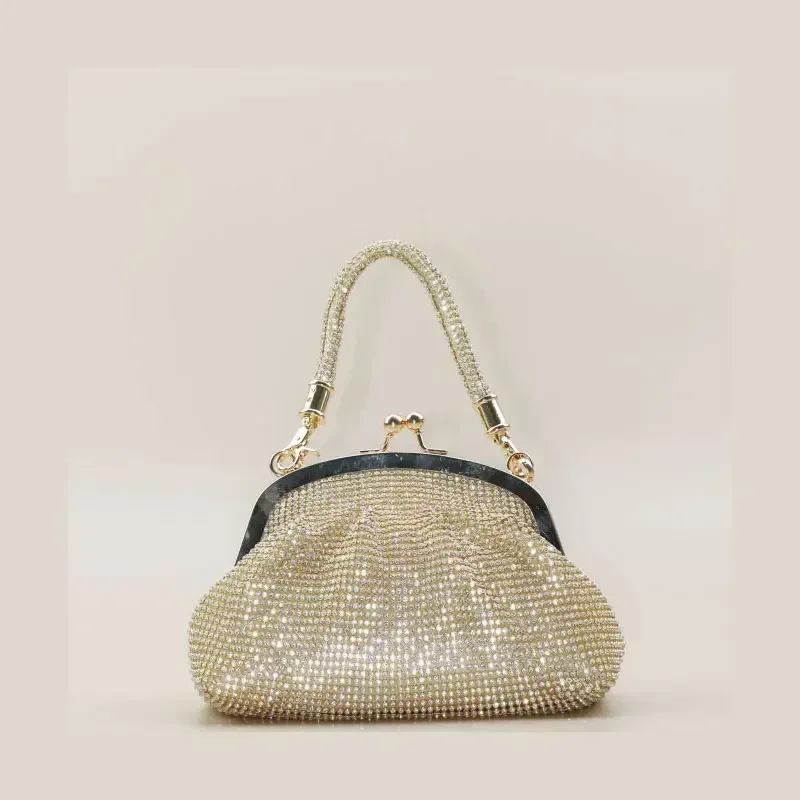 Tendenze della moda borse per le donne borse a mano per le donne 2024 nuova borsa con strass per feste Mini pochette in cristallo borsa per il trucco