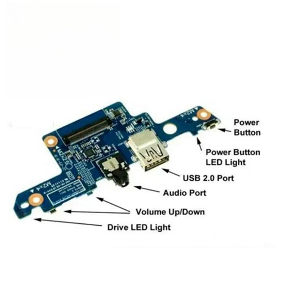 

NEW FOR HP ENVY X360 m6-ar004dx Laptop USB Port + Audio + Power Button Board GTUS 03