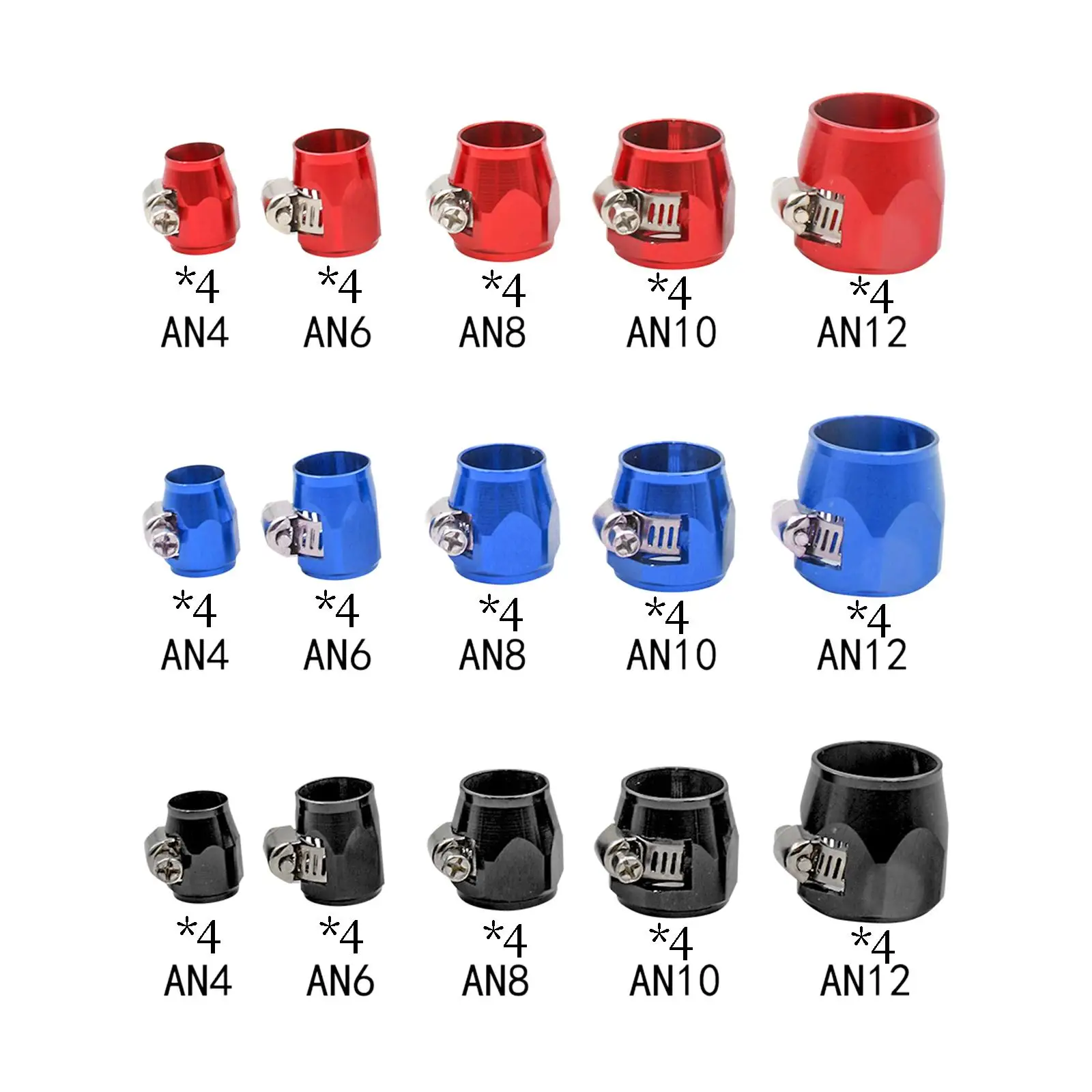 4x Schlauch-Finisher-Klemmen, Autozubehör, Öl- und Wasserrohr-Clip