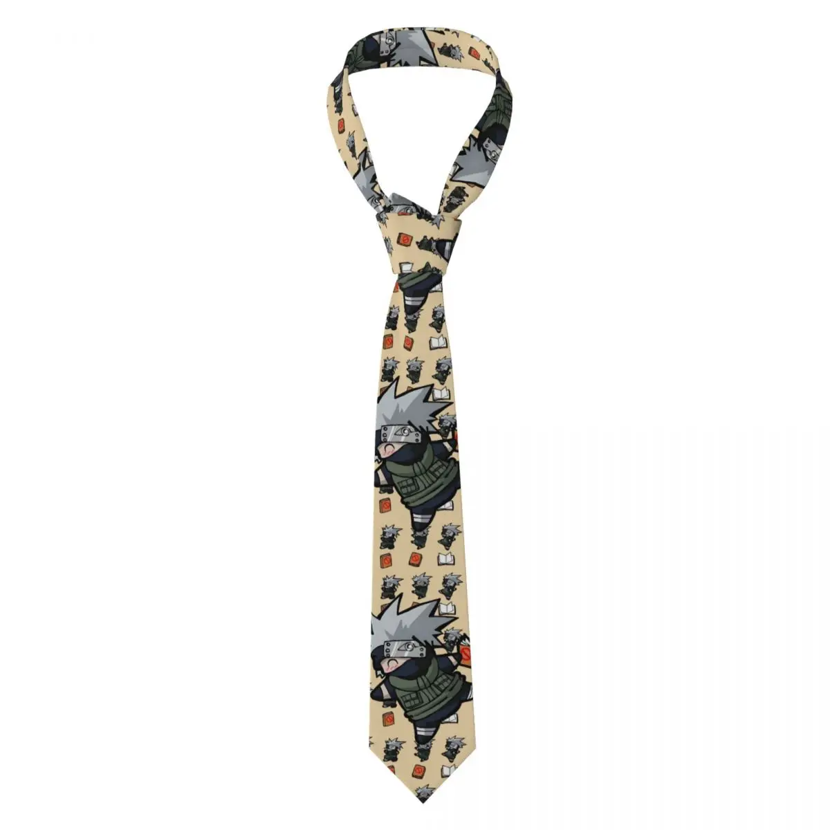 

Custom K-Kakashies H-Hatakes Movie Manga Cute Tie Mens Fashion Silk Mysterious Neckties for Office