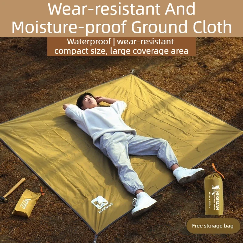 

Водонепроницаемый тент-подстилка для кемпинга, легкий коврик для палатки, для походов, пикников, активного отдыха, противоскользящий спальный коврик