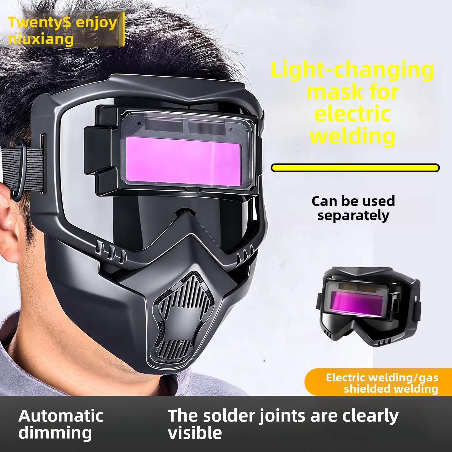 

Новая полнолицевая защитная сварочная маска для сварщиков, съемная, с защитой от ожогов, носимая на голове, оптическая сварочная маска