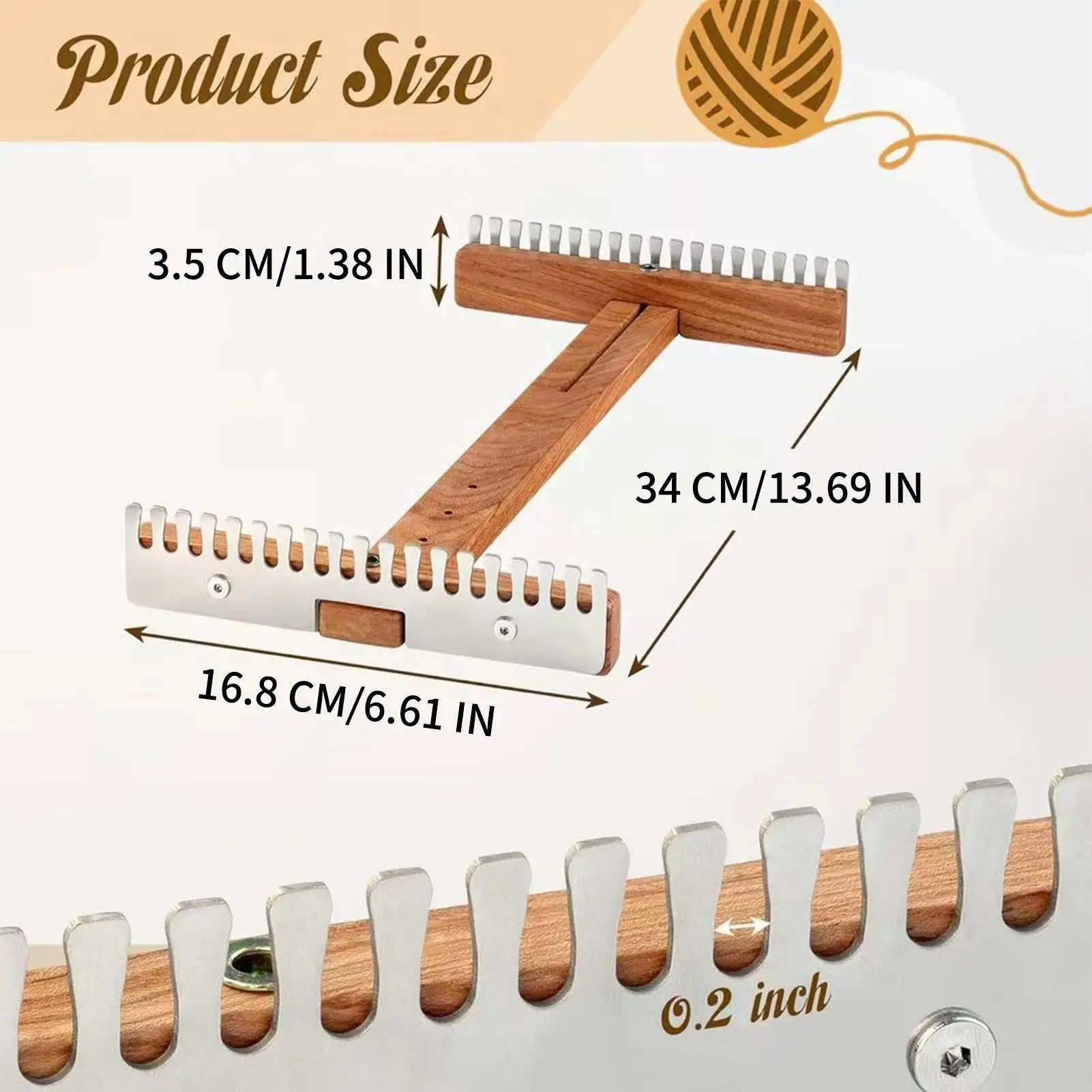 Weaving Loom Wooden Adjustable Frame Machine Tapestry Loom For Home School Art Class Workshop Studio Family Gathering Holiday view 6