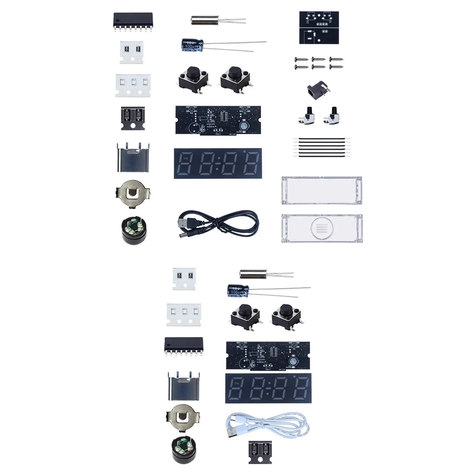 DIY Digital Clock Kit Professional Soldering Practice for Dorm Bedroom Cafes