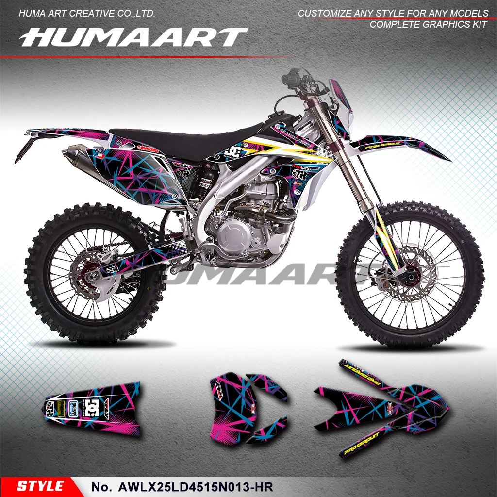 

HUMAART Stickers Set Decals Stickers Kit for Asiawing LX250 LD450 2015-2024, AWLX25LD4515N013-HR