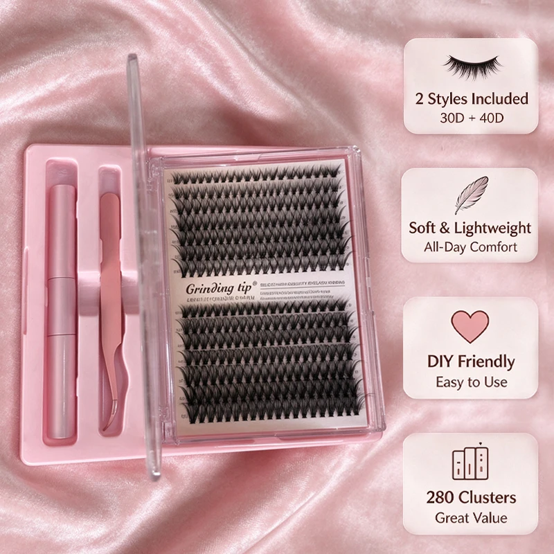 30D 40D DIY Eyelash Cluster Set 8-16mm Professional Fake Eyelashes Kit for Eye Makeup And Beauty