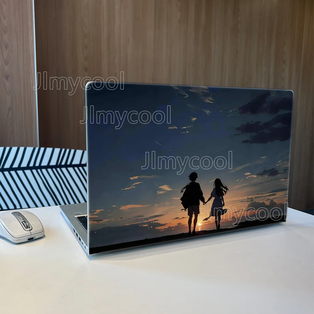 2 Pieces Anime Sunrise Lover Vinyl Laptop Sticker  Self Adhesive Case for HP Lenovo Apple ASUS Easy To Install Decal Stickers