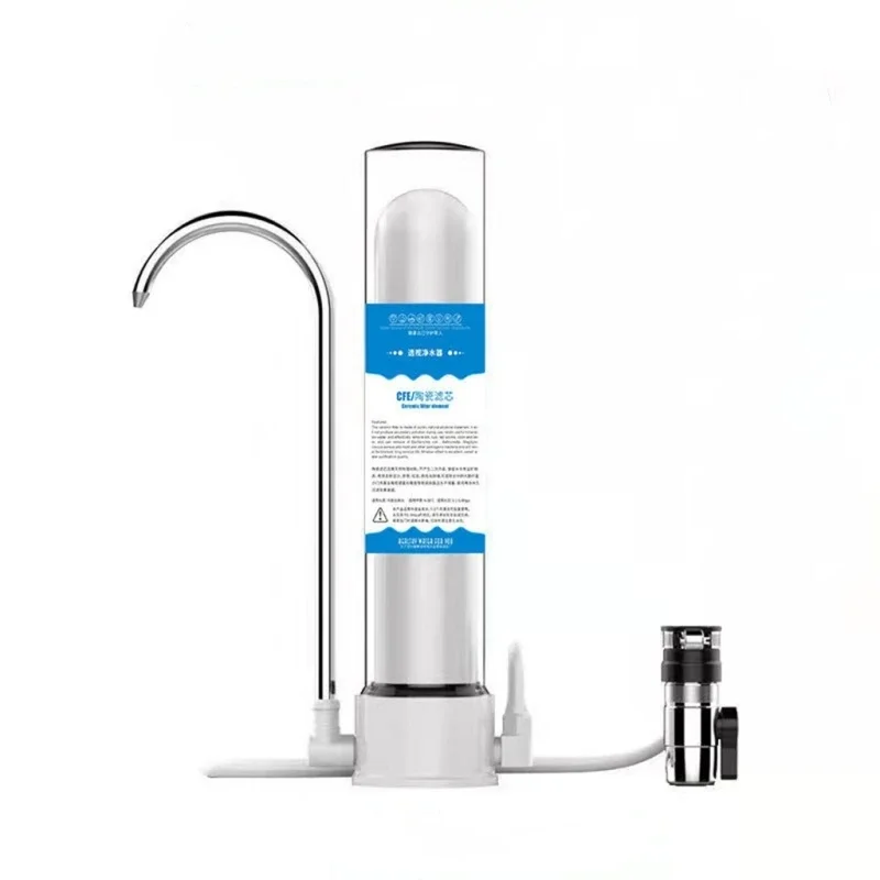 

1pcs Water Purifier Household Direct Drinking Tap Filter Tap Water Transparent Water Filter Ceramic Cartridge
