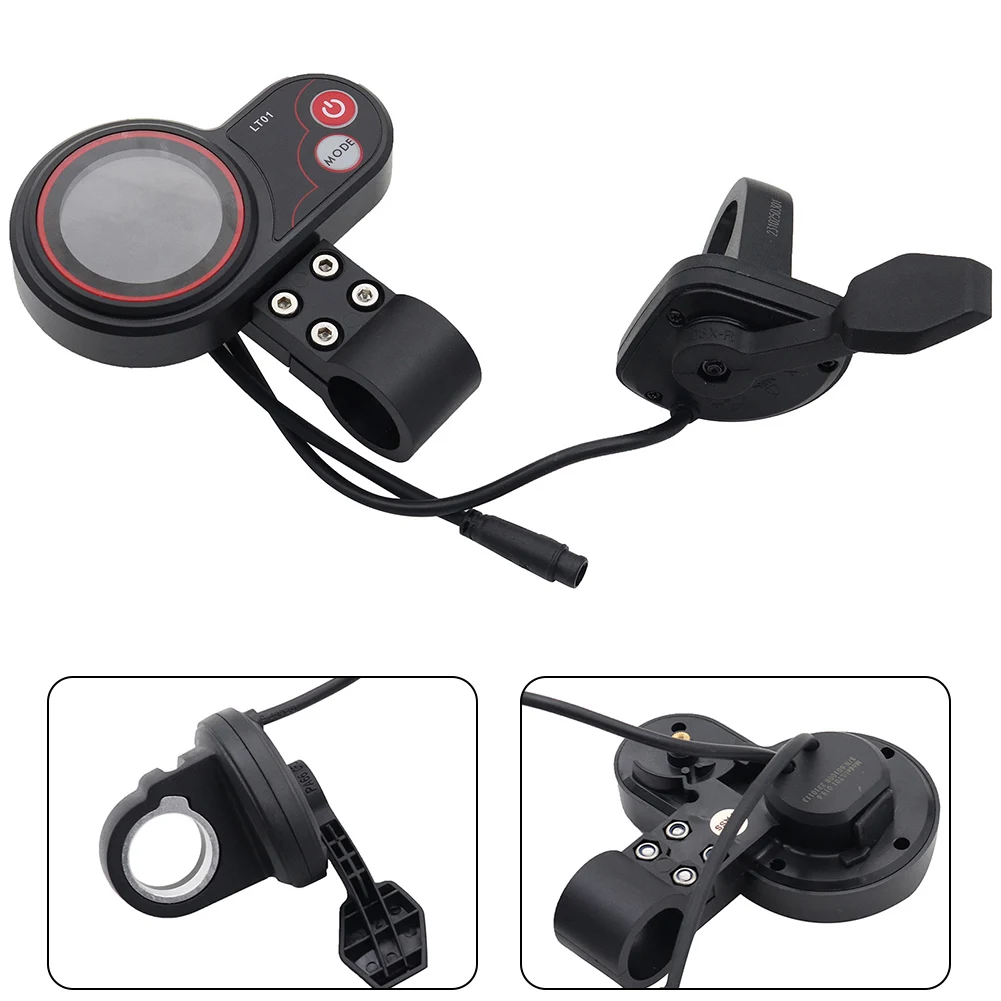 

New Electric Scooter LCD Display With Thumb Throttle Suit For Kaabo For Mantis10 For Wolf Electric Scooter 6-pin LT01 Instrument