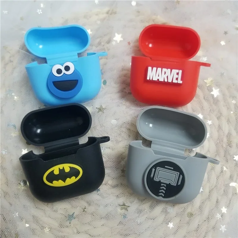 Cartoon Earphone Case for AirPods Pro 4 TWS Pro4 Pro 5 mini Headphone Protective Sleeve Sillione Soft Cover with Hook