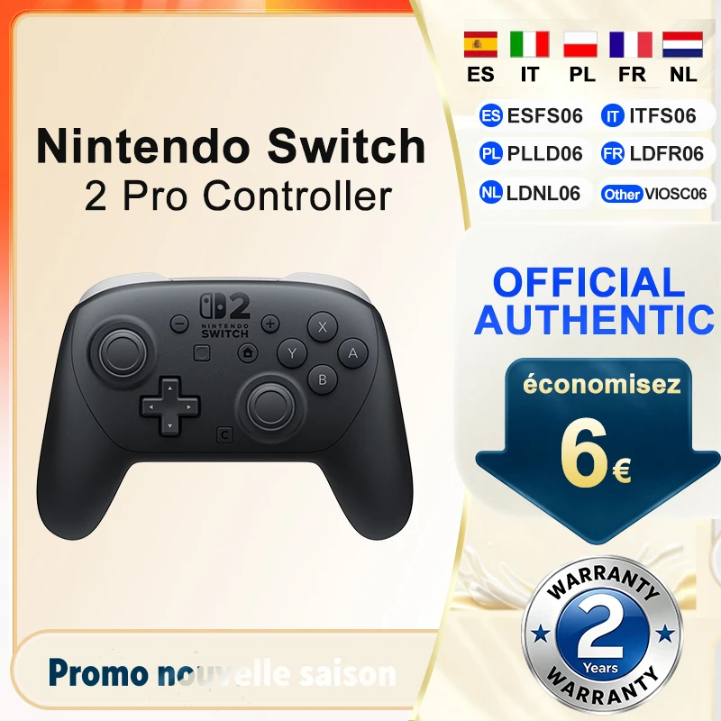 Original NS2 Pro Controller Neu mit GL/GR Rücktasten Optimiertes Tastenlayout Präziser Kabelloser Gaming-Controller für NS2 Nintendo Switch 2 Pro