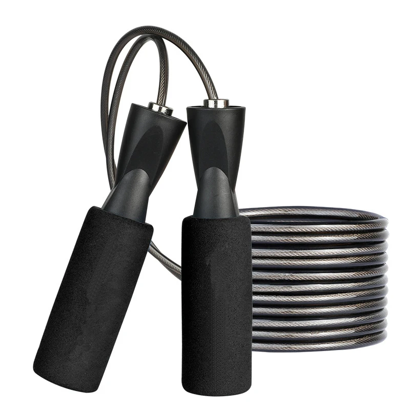 

High Quality Speed Jump Skipping Rope with EVA Plastic Handle Gym Equipment for Exercises Made of Steel Wire