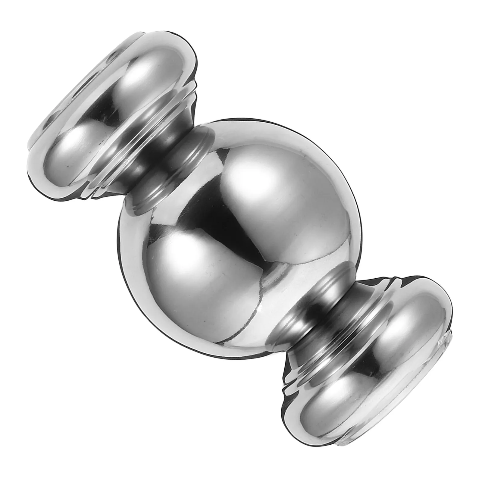Stainless Steel Handrail Connector for Fence Posts – Decorative Ball End, Minimalist Design, Smooth Finish