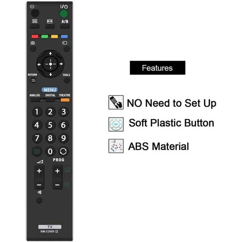 RM-ED009 Replacement Remote Control For Sony LCD Digital TV KDL-40T2800 KDL-40D2810 KDL-40T3000 KDL-40S3010 KDL-40S3000