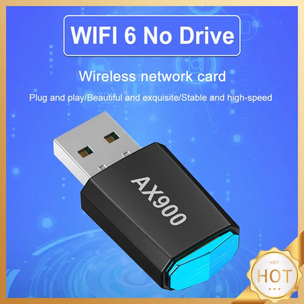 

AX900 Driver-Free Wireless Network Card Dual-Band Wifi Receiver 900Mbps USB WiFi Dongle 2.4G&5GHz for Laptop Windows 7 10 11