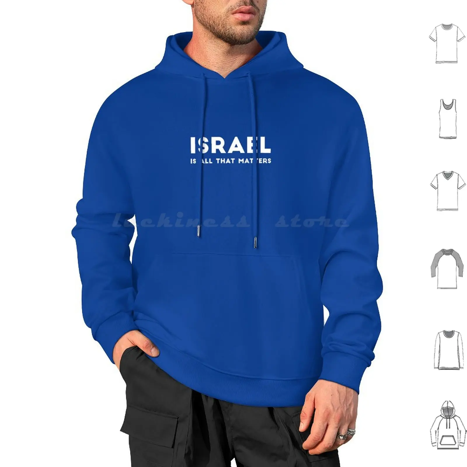 Israel Is All That Matters Hoodie cotton Long Sleeve Israel Israeli Hebrew Judaism Jewish Jew Yiddish Jewish People Jewish